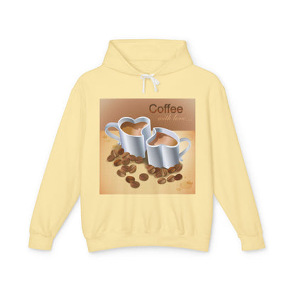 Coffee With Love Unisex Lightweight Hoodie