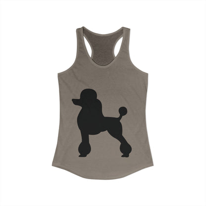 Poodle Silhouette Women's Racerback Tank