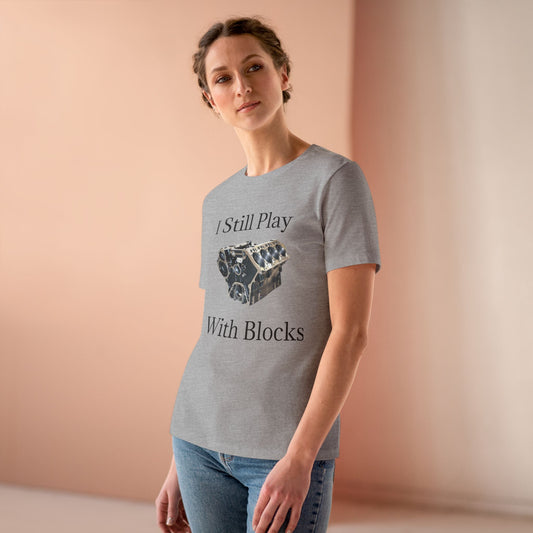 Play With Blocks Women's Short Sleeve Crewneck Tee