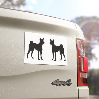 Basenji Silhouette Indoor/Outdoor Magnet
