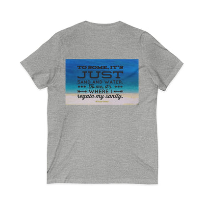 Dr. Beach Unisex Short Sleeve V-Neck Tee