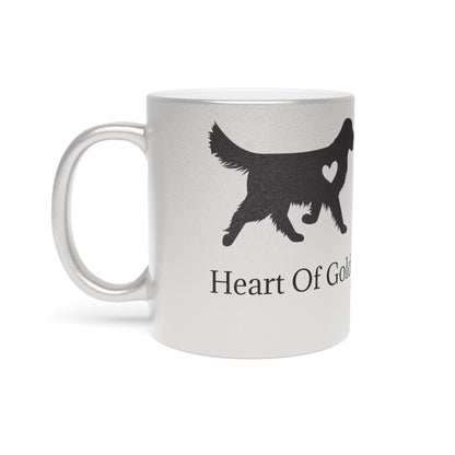 Heart Of Gold Metallic Coffee Mug