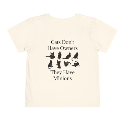Cat Minions Toddler Unisex Short Sleeve Crewneck Tee