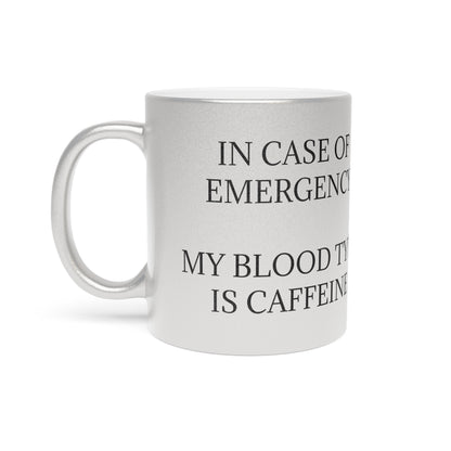 Blood Type Metallic Coffee Mug