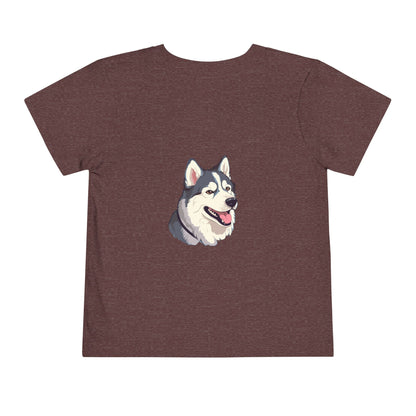 Malamute Head Toddler Unisex Short Sleeve Crewneck Tee