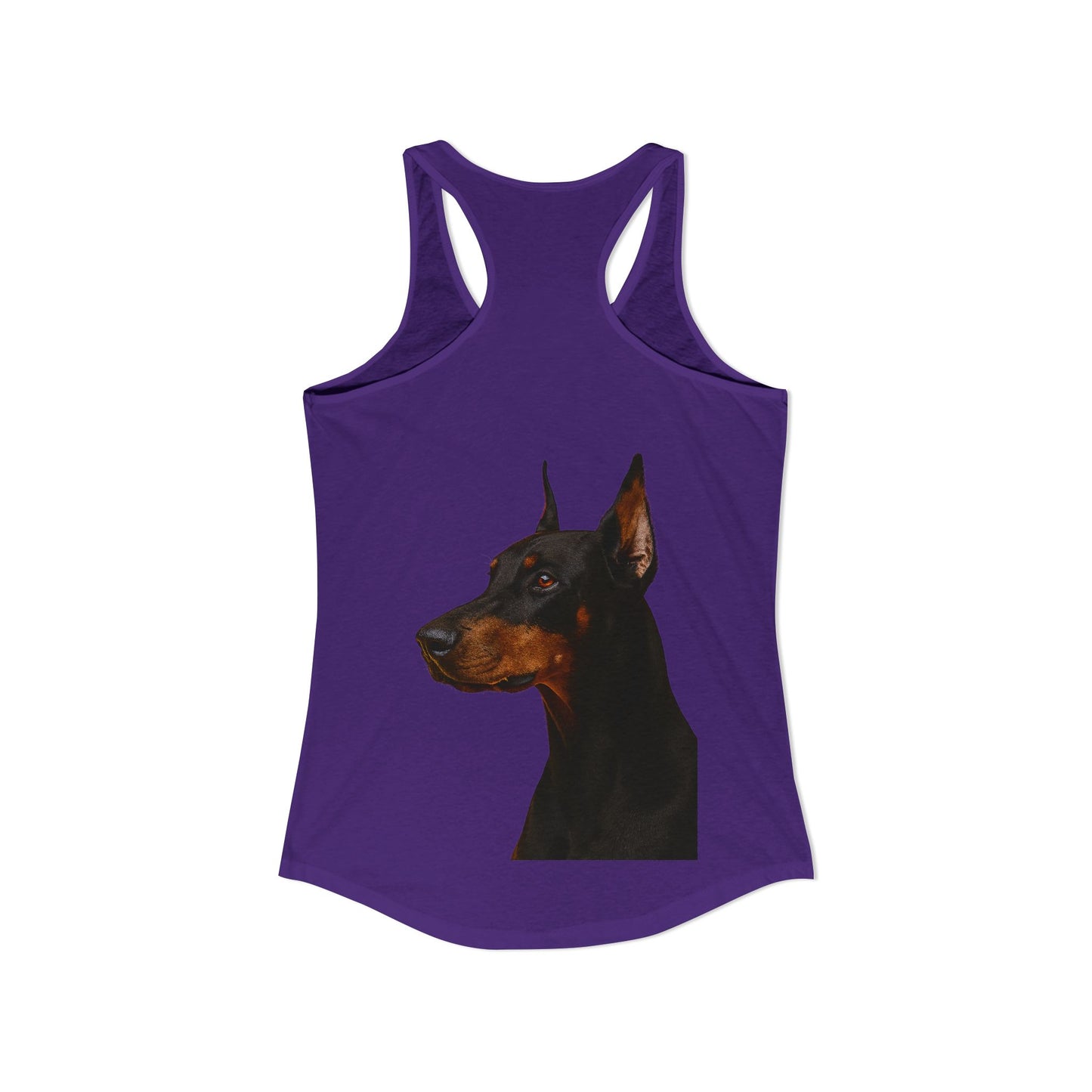 Doberman Head Women's Racerback Tank