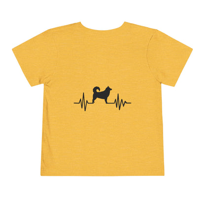 My Heart Beats For Malamutes Toddler Unisex Short Sleeve Crewneck Tee