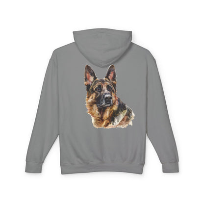 German Shepherd Head Unisex Lightweight Hoodie
