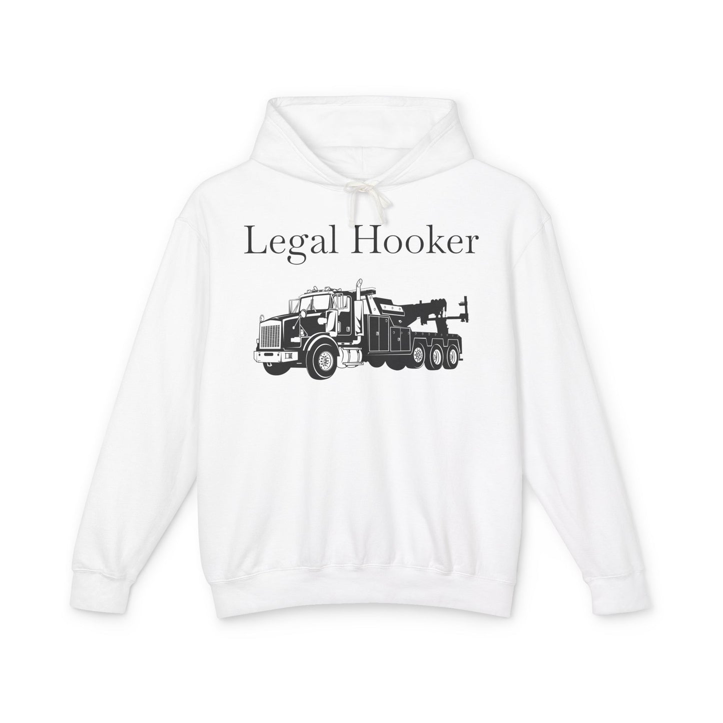 Legal H**ker Heavy Tow Truck Unisex Lightweight Hoodie