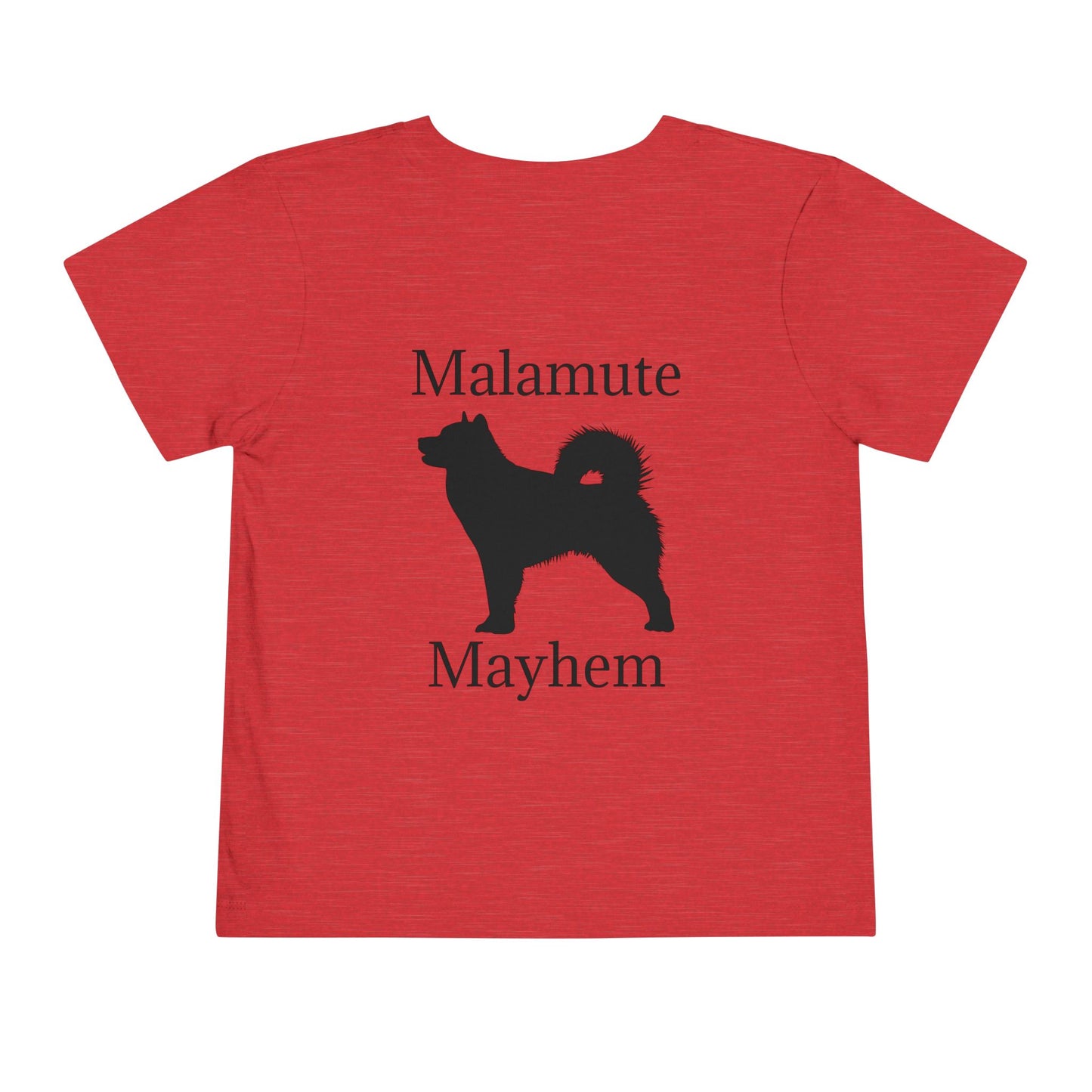 Malamute Mayhem Toddler Unisex Short Sleeve Crewneck Tee