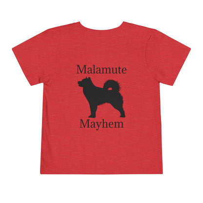 Malamute Mayhem Toddler Unisex Short Sleeve Crewneck Tee