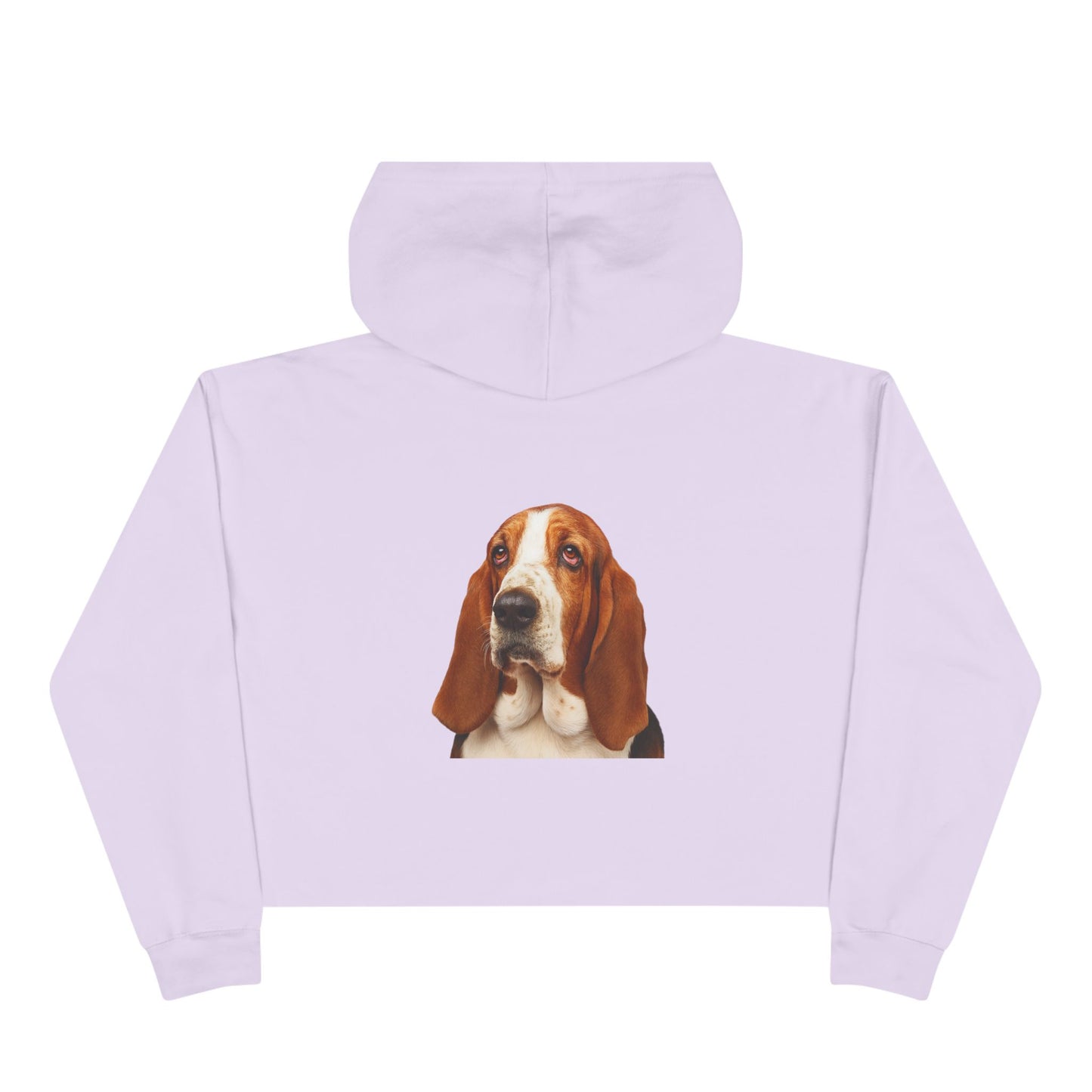 Basset Head Women's Crop Hoodie