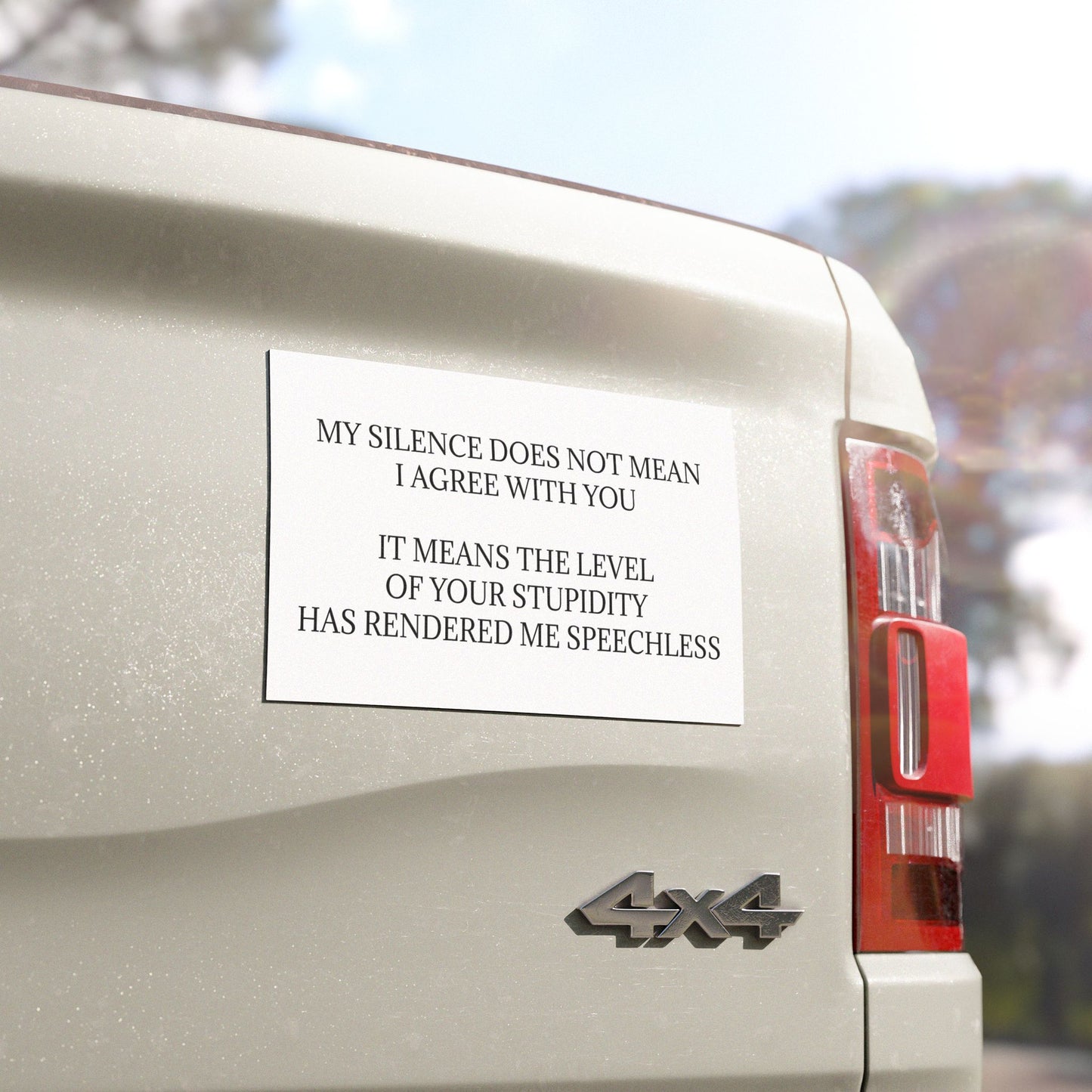 Speechless Indoor/Outdoor Magnet