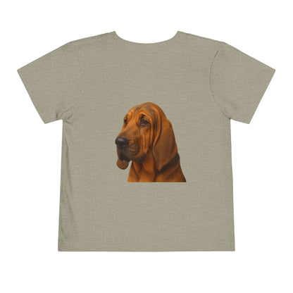 Bloodhound Head Toddler Unisex Short Sleeve Crewneck Tee