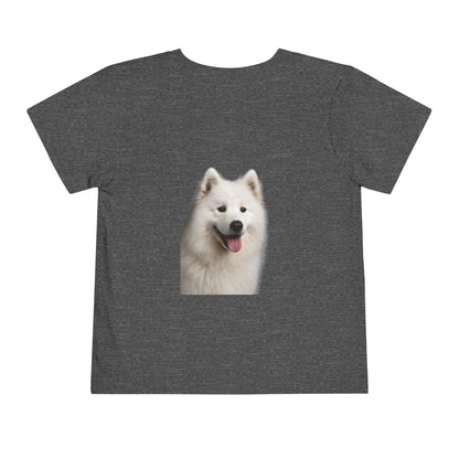 Samoyed Head Toddler Unisex Short Sleeve Crewneck Tee