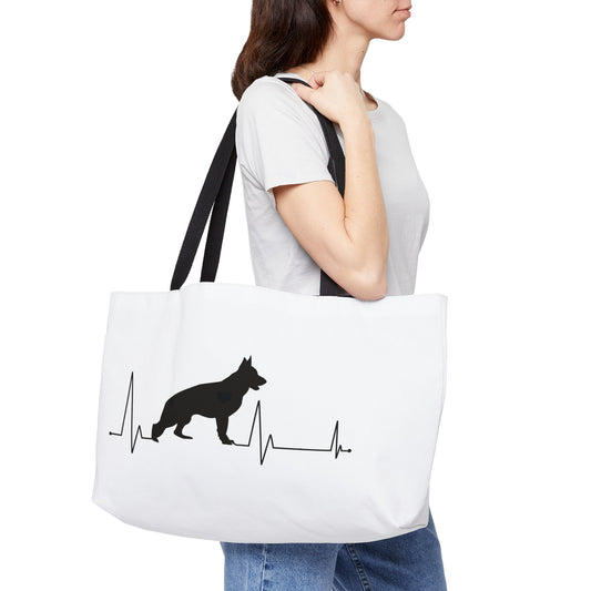 My Heart Beats For German Shepherds Weekender Tote Bag
