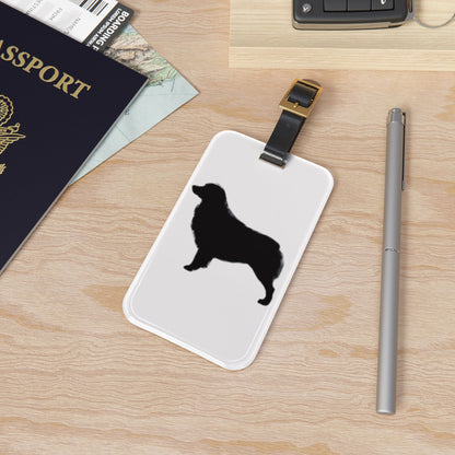 Aussie Silhouette Leather Strap Luggage Tag