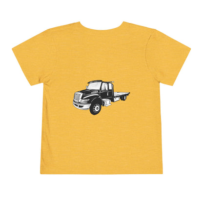 Flatbed Tow Truck Toddler Unisex Short Sleeve Crewneck Tee