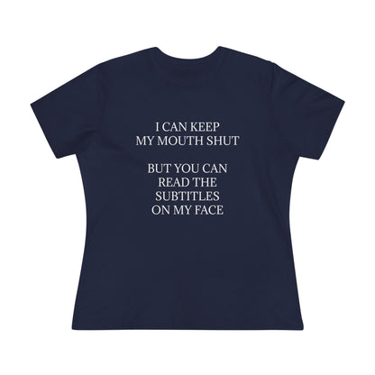 Subtitles Women's Short Sleeve Crewneck Tee