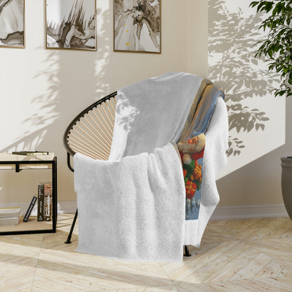 Dashing Through The Snow Velveteen Microfiber Blanket