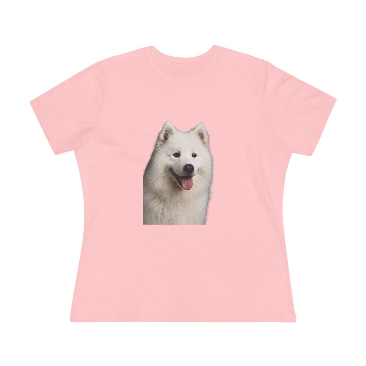 Samoyed Head Women's Short Sleeve Crewneck Tee