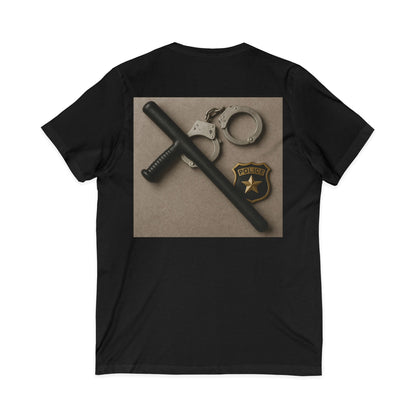 Law Enforcement Appreciation Unisex Short Sleeve V-Neck Tee