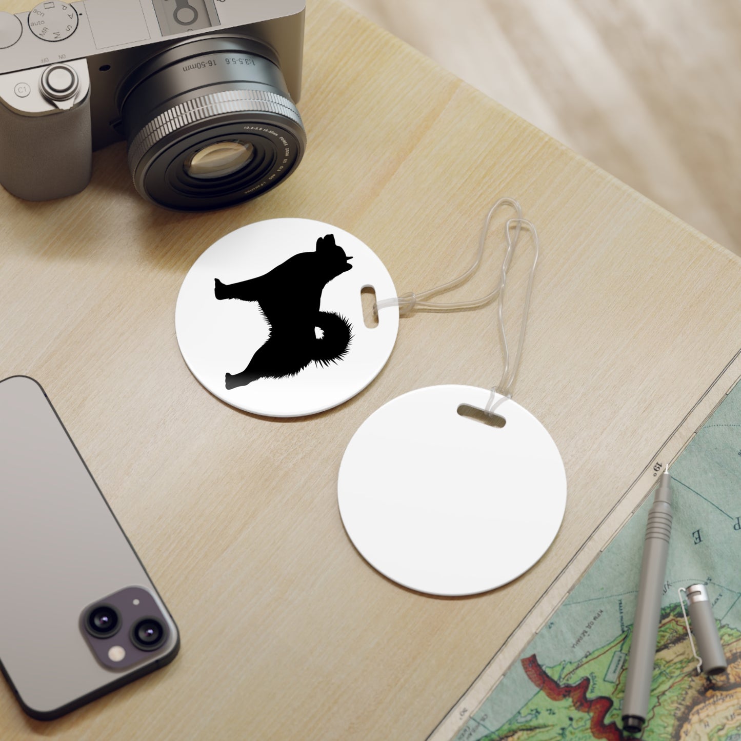 Malamute Silhouette Luggage Tag