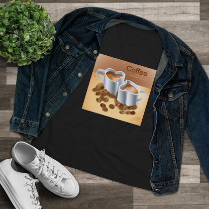 Coffee With Love Women's Short Sleeve Crewneck Tee
