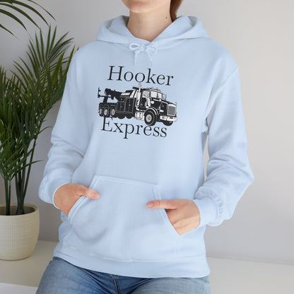 H**ker Express Heavy Tow Truck Unisex Hoodie