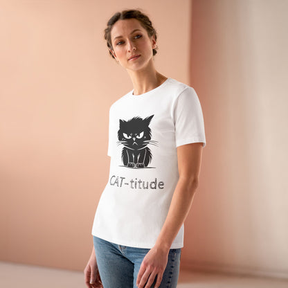 CAT-titude Women's Short Sleeve Crewneck Tee
