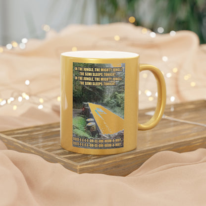 Semi Sleeps Metallic Coffee Mug