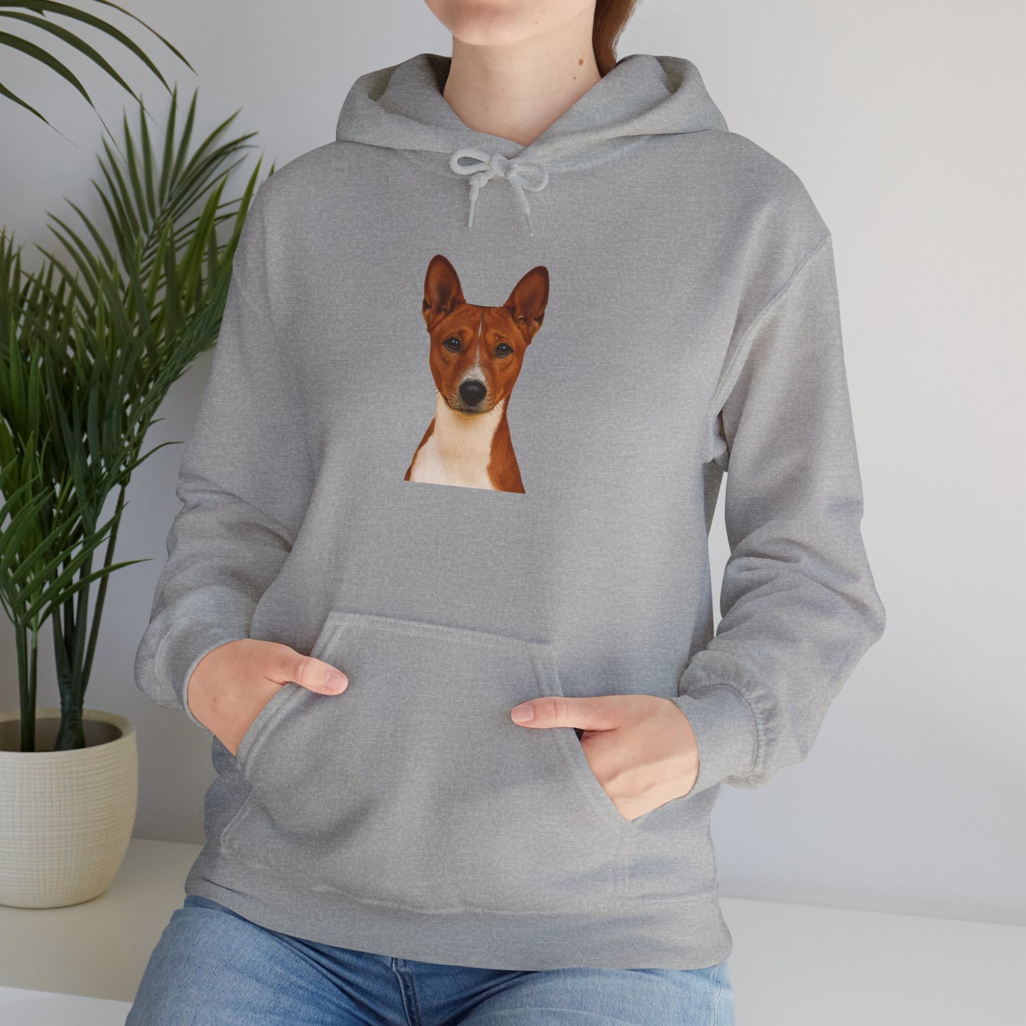 Basenji Head Unisex Hoodie
