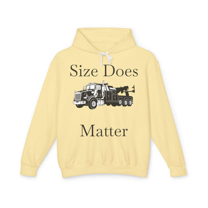 Size Does Matter Unisex Lightweight Hoodie