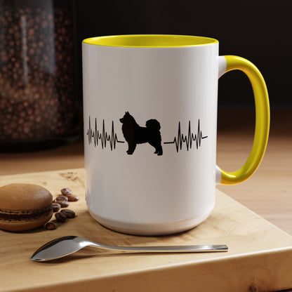My Heart Beats For Samoyeds 2-Tone Coffee Mug