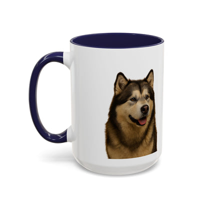 Malamute Head 2-Tone Coffee Mug