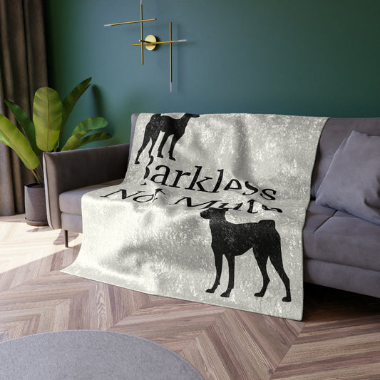 Barkless Not Mute Crushed Velvet Blanket