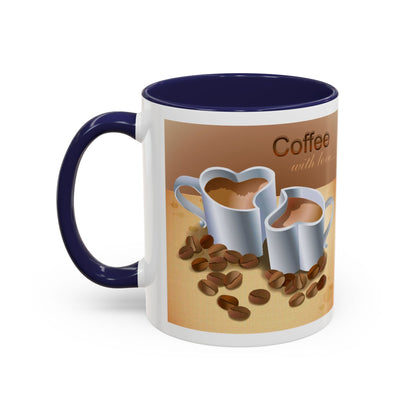 Coffee With Love 2-Tone Coffee Mug