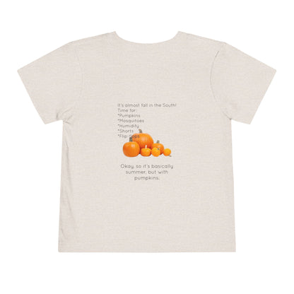Fall In The South Toddler Unisex Short Sleeve Crewneck Tee