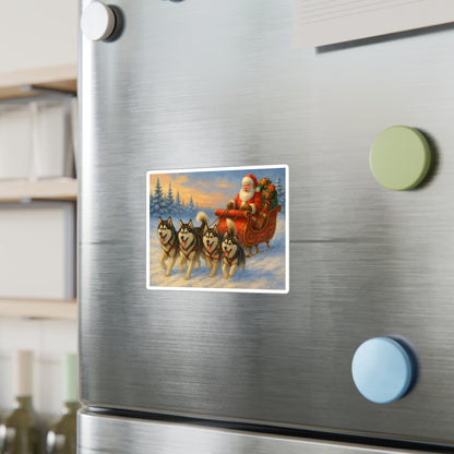 Dashing Through The Snow Vinyl Decal