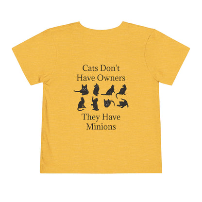 Cat Minions Toddler Unisex Short Sleeve Crewneck Tee