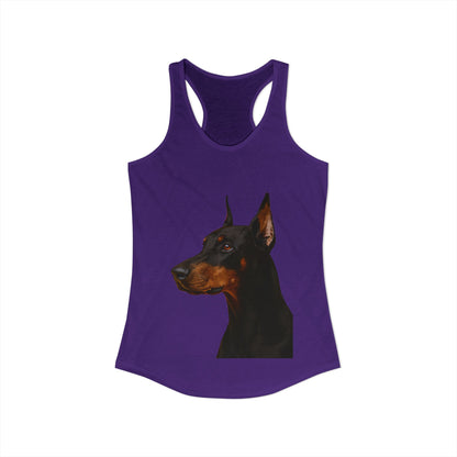 Doberman Head Women's Racerback Tank