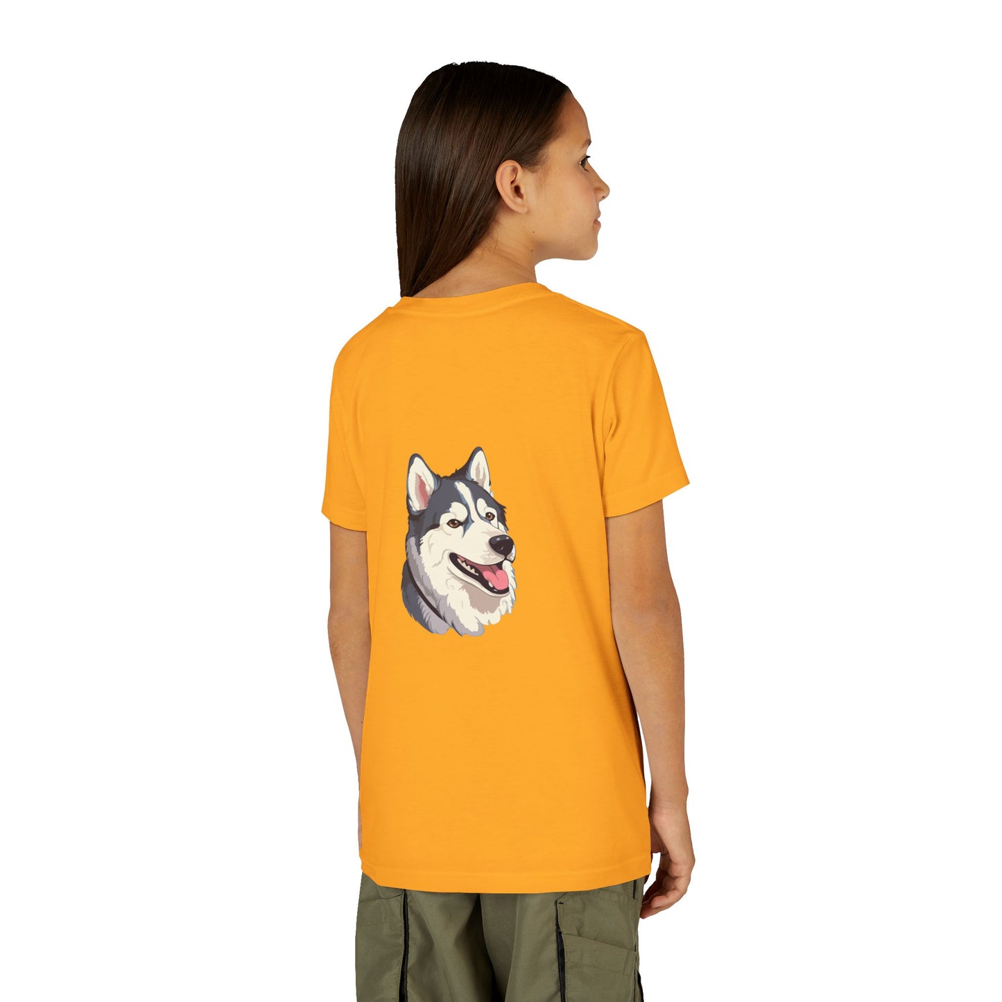 Malamute Head Youth Unisex Short Sleeve Crewneck Tee