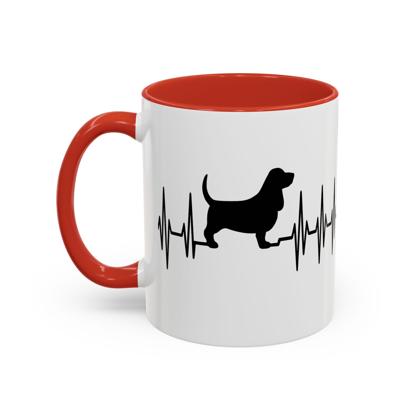 My Heart Beats For Bassets 2-Tone Coffee Mug