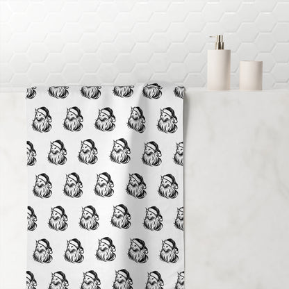 Santa Paws Cat Mink-Cotton  Beach Towel