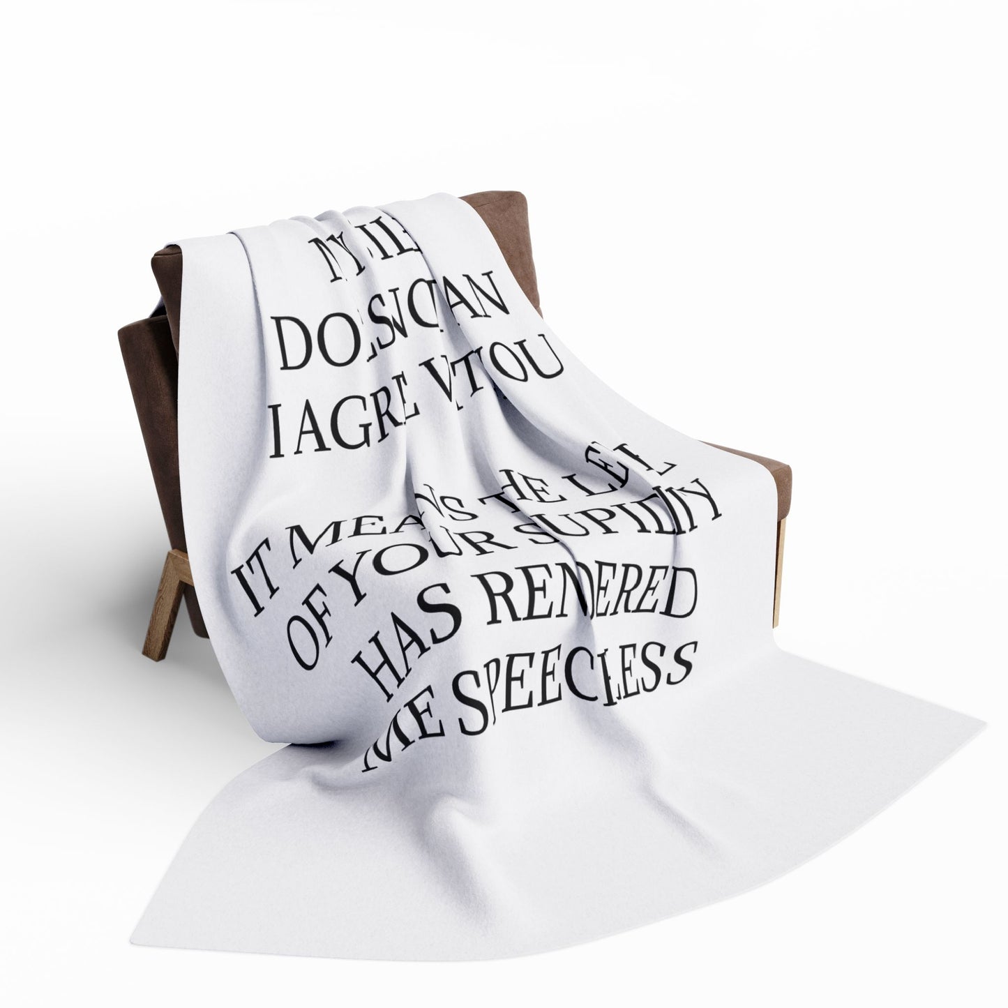 Speechless Arctic Fleece Blanket