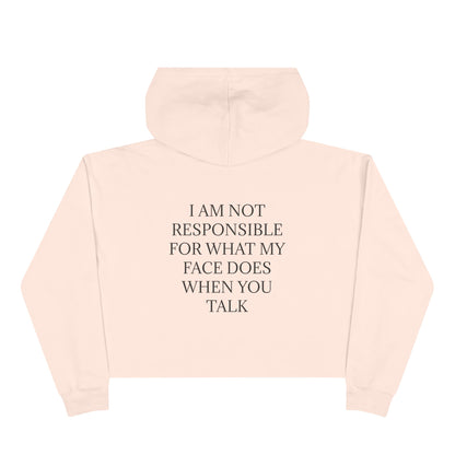 When You Talk Women's Crop Hoodie