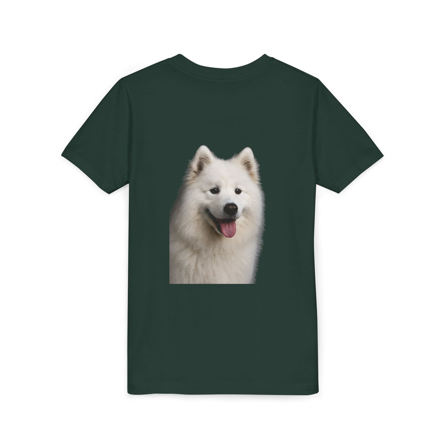 Samoyed Head Youth Unisex Short Sleeve Crewneck Tee
