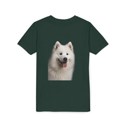 Samoyed Head Youth Unisex Short Sleeve Crewneck Tee