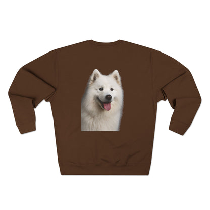 Samoyed Head Unisex Crewneck Sweatshirt