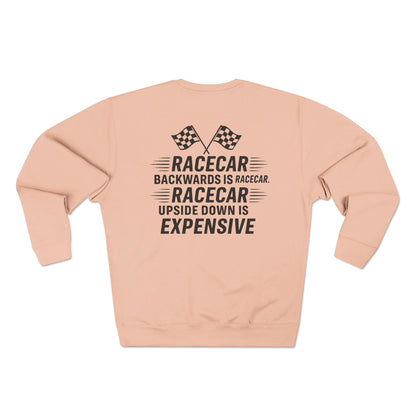Racecar Backwards Unisex Crewneck Sweatshirt